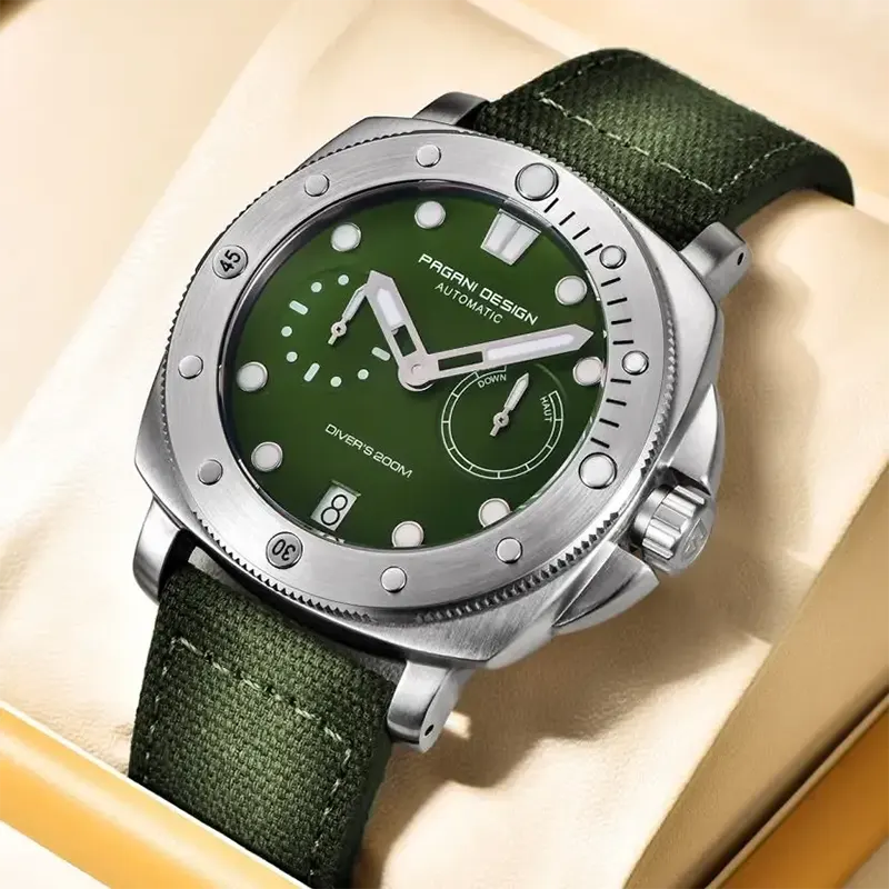 Pagani Design Diver's Automatic Green Dial Men's Watch-  PD-1767